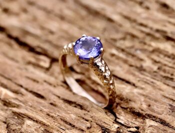 Anello Tanzanite Champagne Curved